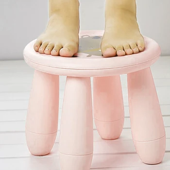 

2Pcs Kids Plastic Assembly Round Stool Student Seat Furniture 30cmx30cm