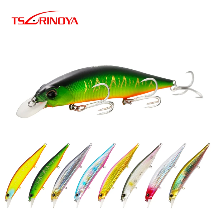 TSURINOYA приманка для ловли гольяна с длинным отливом DW51, 120 мм, 19,5 г, 5 шт., высокопрочная приманка для щуки