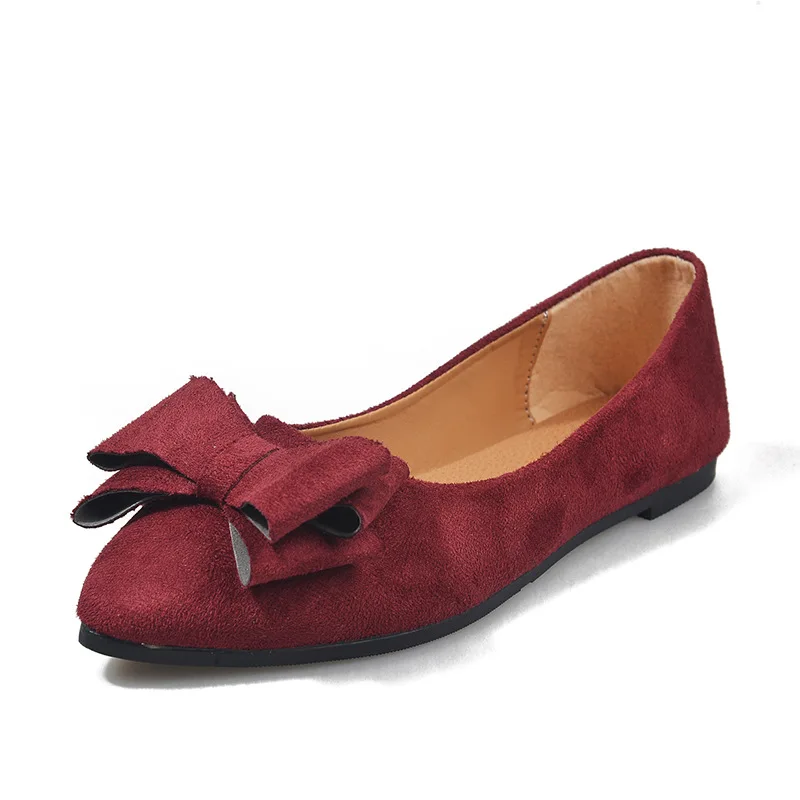 

Women's Boat Shoes Flat Shoes Women Zapatos De Mujer Korean Style Woman butterfly-knot Single Loafers shoes shallow mouth shoe