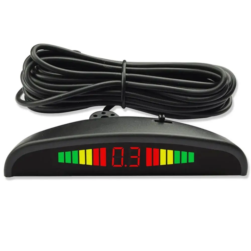 

12V Car Parking Reversing Radar Universal 4 Probe Small Crescent Buzzer Sensor Professional Fashion Portable