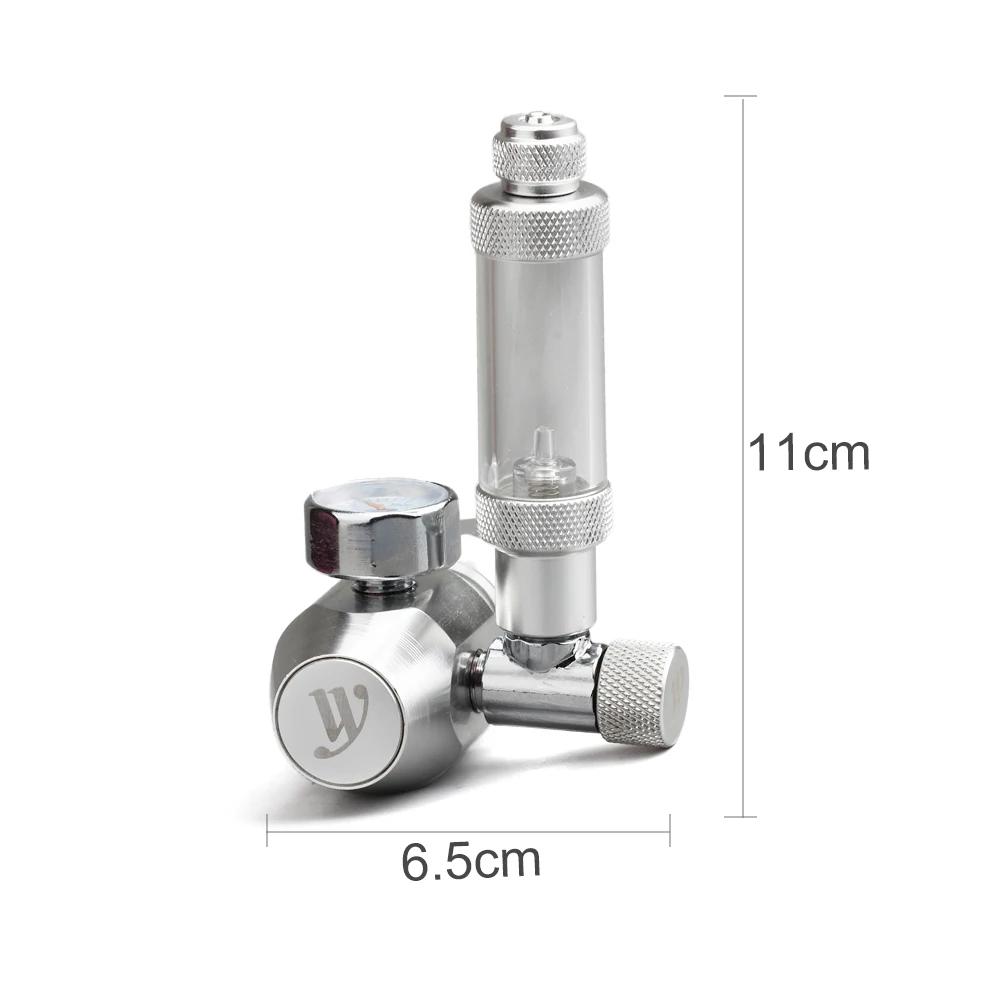 Аквариум CO2 регулятор с регулятор для аквариума и обратный клапан для CO2 алюминиевый цилиндр G5/8 CGA320 W21.8 интерфейс DIY CO2 аквариум