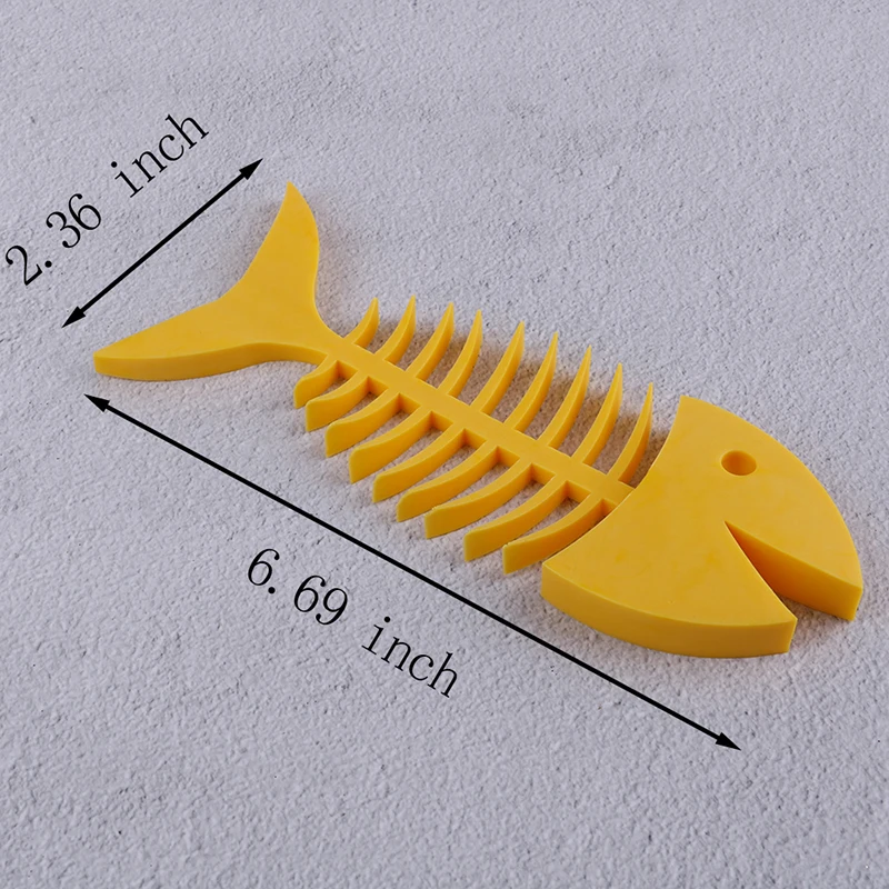 1 шт. коробка для рыбы, переносная полка для мыла, креативная силиконовая мыльница, держатель в форме рыбьей кости для ванной и кухни