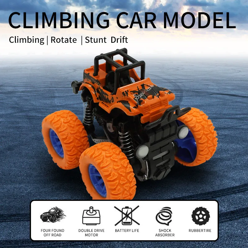 Mini Car Model Toys Inertia Drive Climbing Stunt Rotate Change Drift Off-road Vehicle Toy for Children Adult | Игрушки и хобби