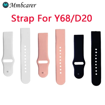 

Silicone Strap For Y68 Smart Watch Replacement Bracelet D20 Smartwatch Band Y68 Wristband D20 Smartband Y68 Watchband