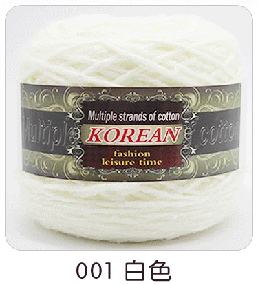 NO.1 12s/10 200g/pc 5pcs/lot mohair cotton blended yarn for hand crochet DIY knitting - Цвет: NO.1