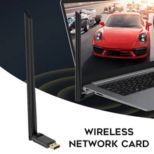 Carte réseau USB Portable sans fil, 650Mbps, wi fi double bande 2.4/5.8 ghz, sans pilote, pour ordinateur Portable