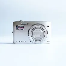 Б/у цифровая камера Nikon COOLPIX S3500 20,1 МП с 7x зумом 720p HD встроенный микрофон CCD датчик изображения
