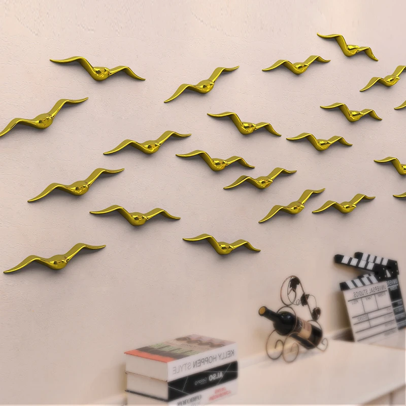 Nordic Ceramic Peace Dove Wall Hanging Modern Minimalist Living Room Bedroom TV Background Hotel Cafe Wall Stereo Decorations
