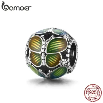 

bamoer Fantasy Butterflies Metal Sterling Silver 925 Charm fit Original Silver Bracelet DIY Jewelry make silver beads SCC1705