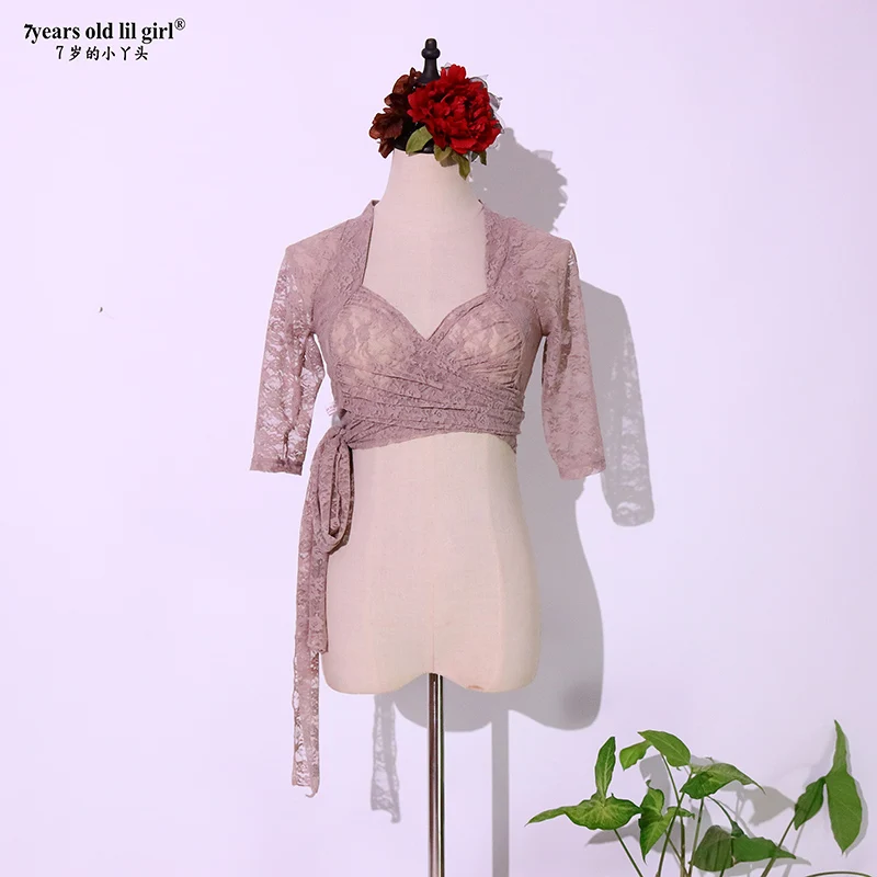 Top de encaje de manga corta para mujer, ropa femenina Sexy, Bolero Tribal  de danza del vientre, LM01, 2021|Danza del vientre| - AliExpress