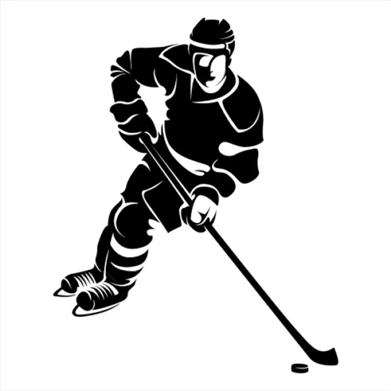 

18x14cm hockey Player Sportman Car Glass Body Decoration Window Stickers Decal Accessories CL309