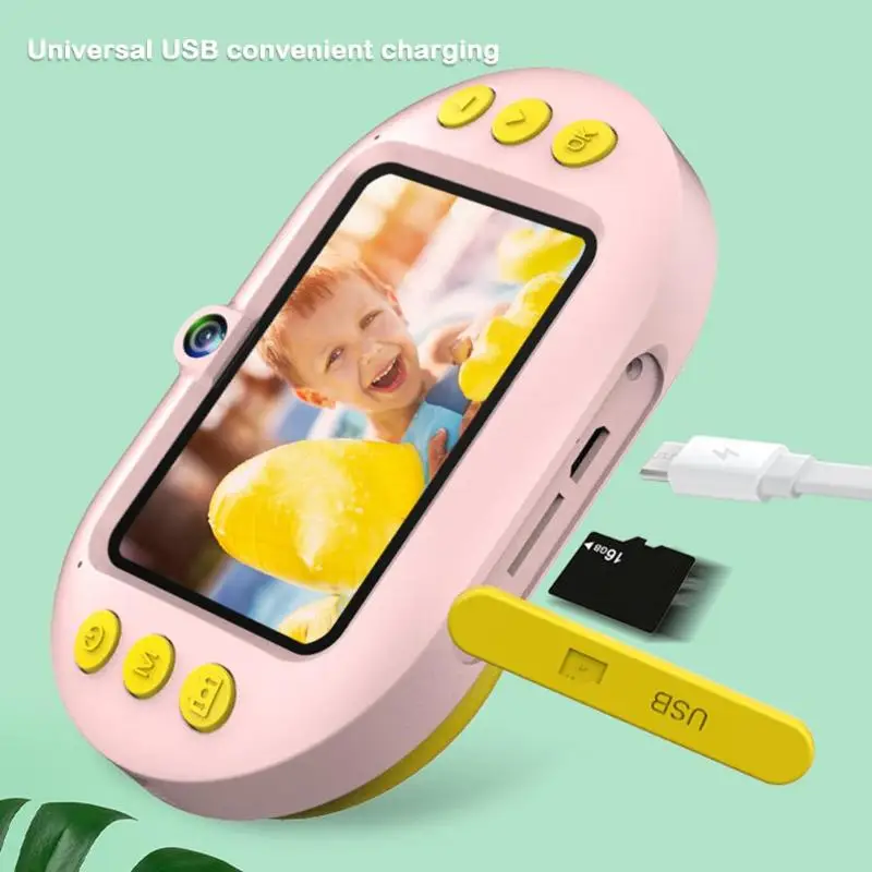 Новые Мультяшные WiFi мини игрушки с двумя объективами детские игрушки 300 Вт Цифровые зеркальные водонепроницаемые игрушки для детей Детские камеры