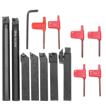 

7Pcs 16mm Shank 45HRC Lathe Boring Bar Turning Tool Holder Set