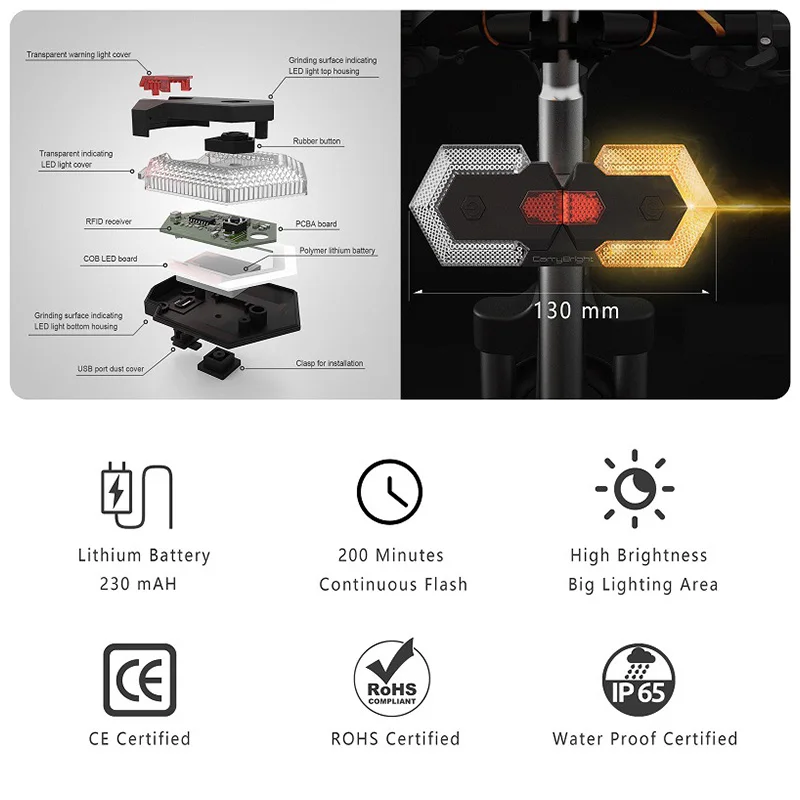1 комплект, умный пульт дистанционного управления, велосипедный поворотник, лампа для переднего и заднего фонаря, велосипедный задний светильник, сигнаПредупреждение светильник, аксессуары для велоспорта