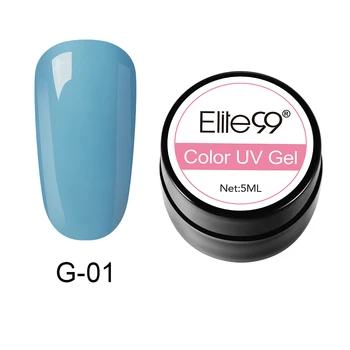 

Elite99 5ml Nail Art Painting Gel Polish Soak Off Pure Color UV Gel Lacquer Semi Permanent Nail UV Polish Nail Art Varnishes