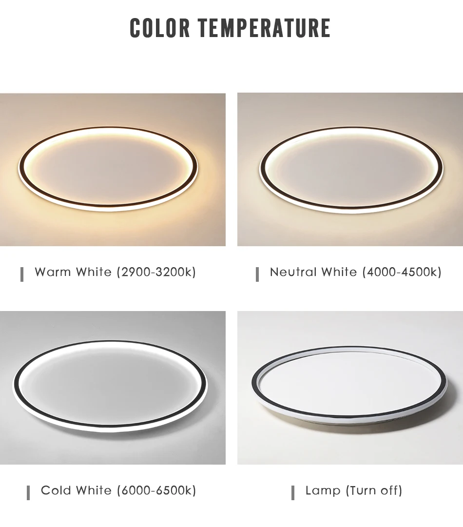 Modern Ceiling Light LED Minimalist Dimmable Lamp Home Decor Living Room Study Office Lighting Fixture 220V Remote Control ceiling light fixture