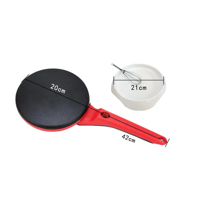 220V 900W Electric Crepe Maker Pizza Pancake Machine Non-stick Griddle Baking Pan Cake Machine Kitchen Cooking Tools Crepe 2