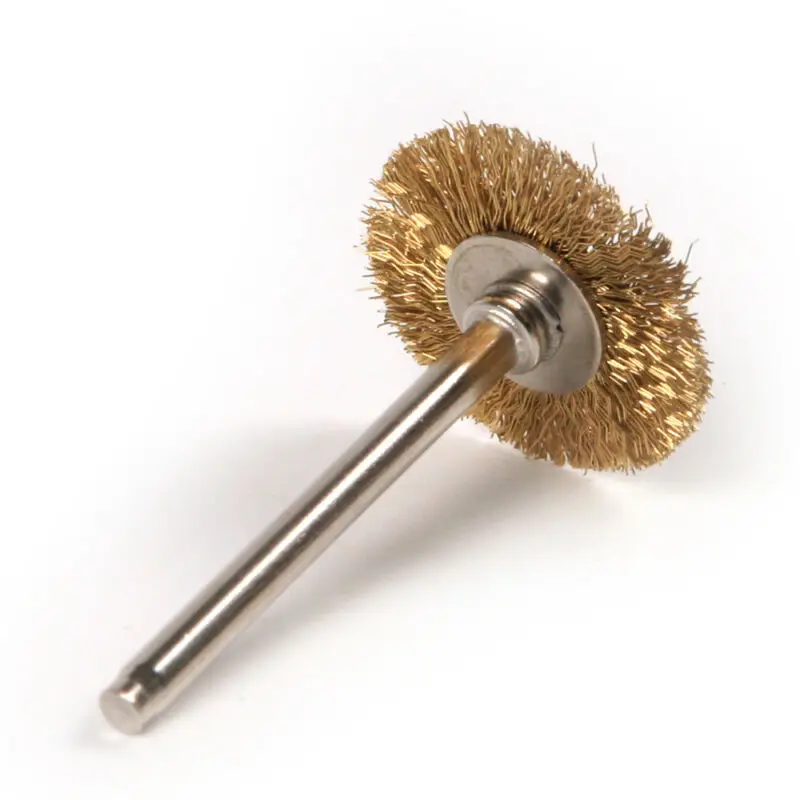 30X/Набор мини латунный провод колесо щетка роторный инструмент медный провод щетка для удаления ржавчины на продажу
