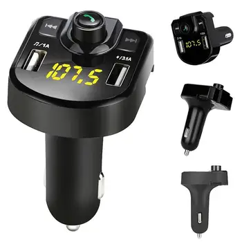 

2020 new Handsfree Bluetooth 4.0 FM Transmitter Modulator Car Charger
