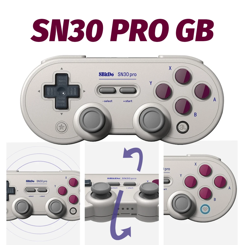 Wireless Bluetooth Controller 8bitdo Sn30 Pro Gb Sn Remote Gamepad For Nintend Switch For Ns Ios Android Pc Mac Joysrtick Gamepads Aliexpress
