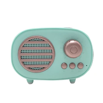 

Portable Mini Retro Bluetooth Speaker Radio Stereo Old Fashioned Classic Style