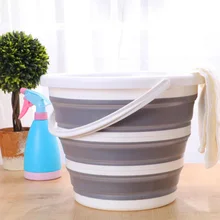 Круглое портативное складное пластиковое ведро большой емкости с ручкой ведро для мойки автомобилей чаша для кемпинга FPing