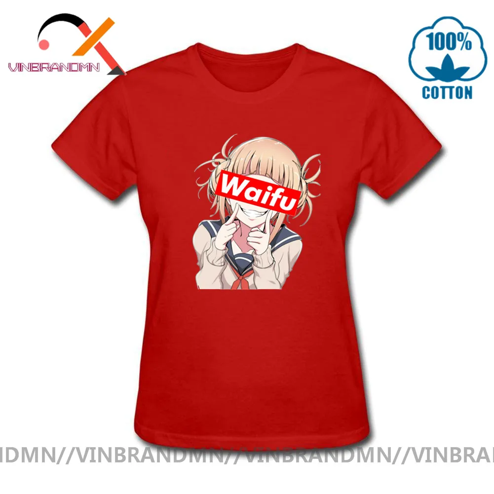 Летние модные женские футболки Neko Girl Waifu Himiko забавная футболка с надписью My Hero Ahegao