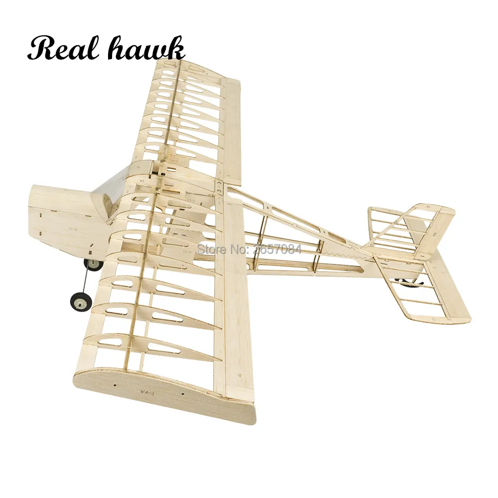 Détail du fuselage du planeur RC 745mm 3CH 2.4GHz montrant les commandes de vol