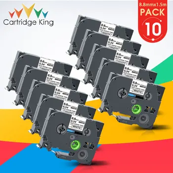 

10PK HSe-221 Heat Shrink Tubes HSe 221 HSe221 8.8m*1.5m Label Tape Compatible for Brother P-touch PT-1000 Label Maker Printer