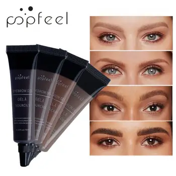 

New Fashion Natural Popfeel Waterproof Eyebrow Gel Tattoo Paint Makeup Henna Eyebrow Dye Eyebrow Enhancers Cream Makeup TSLM1