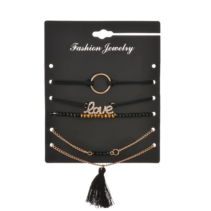 BB216 MissCyCy 5 шт./компл. сплав Новинка Bijoux(украшения своими руками) Модные Винтаж ножной браслет Бесконечность 8 Браслеты для женские ботильоны браслет подарочный набор ювелирных изделий - Окраска металла: BB216