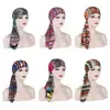 Women Stretch Bonnet Muslim Turban Hats Beanie Skullies Headscarf Wrap Chemo Lady Bandana Caps Underscarf Islamic Hair Loss Cap ► Photo 2/6