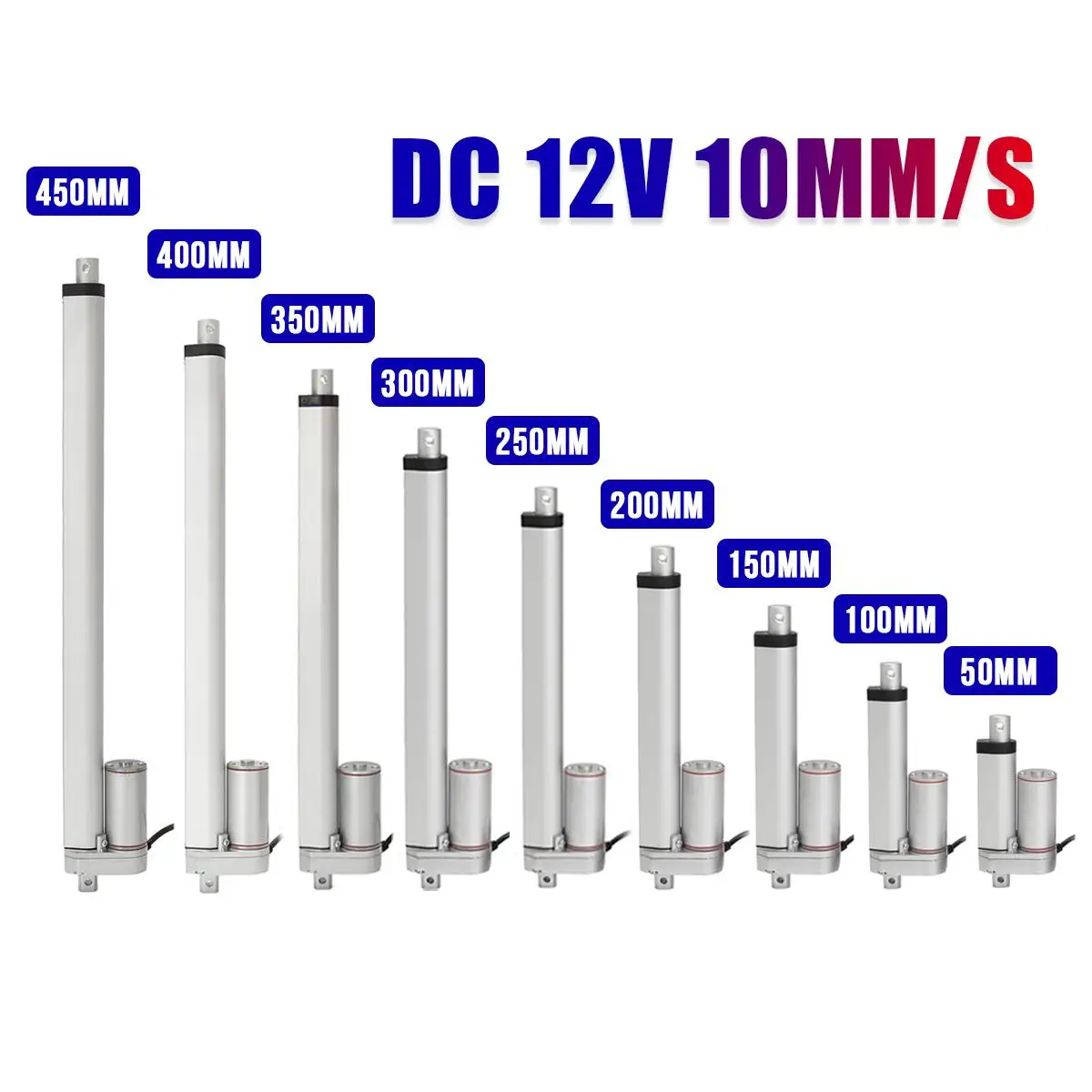 12 В линейный привод многофункциональный Электрический двигатель ход 50 мм 100 150 200