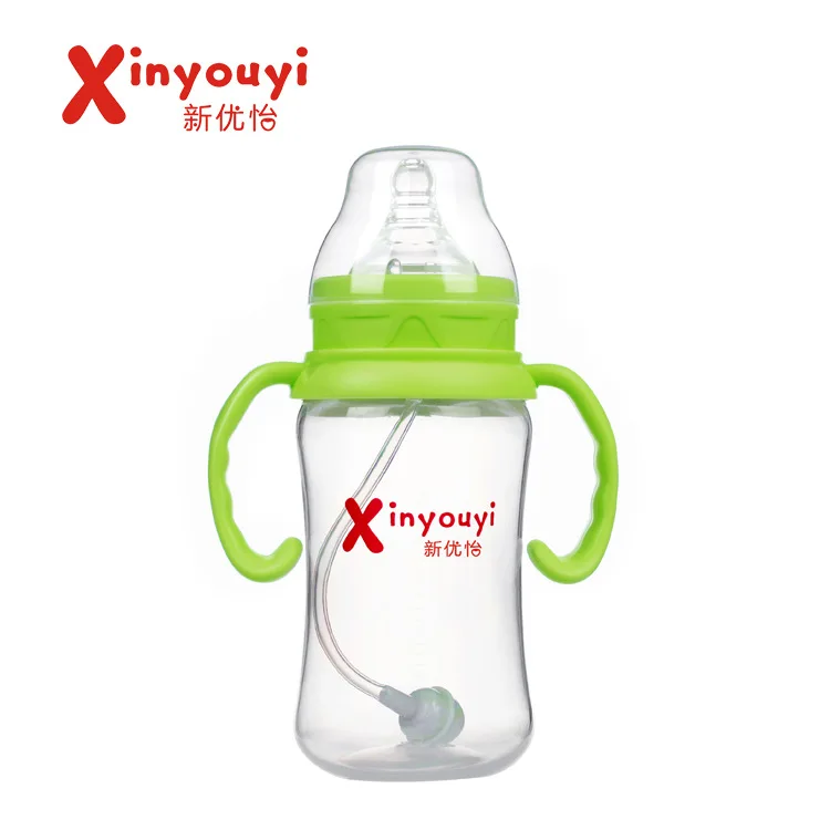 

2018 New Style PP Feeding Bottle Wide Aperture 300ml BABY'S Feeding Bottle with Handle Durable Maternal And Child Supplies