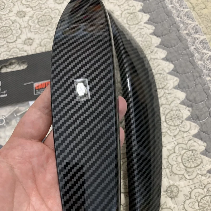 Carbon Fiber Printed Car Headlight Sticker Eyebrow Eyelids Moulding Trim Cover for Smart fortwo forfour