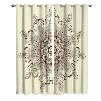 

Decorative Circle Flower Curtains For Kids Boy Girl Bedroom Living Room Cortinas Custom Drape Kitchen Window Curtains