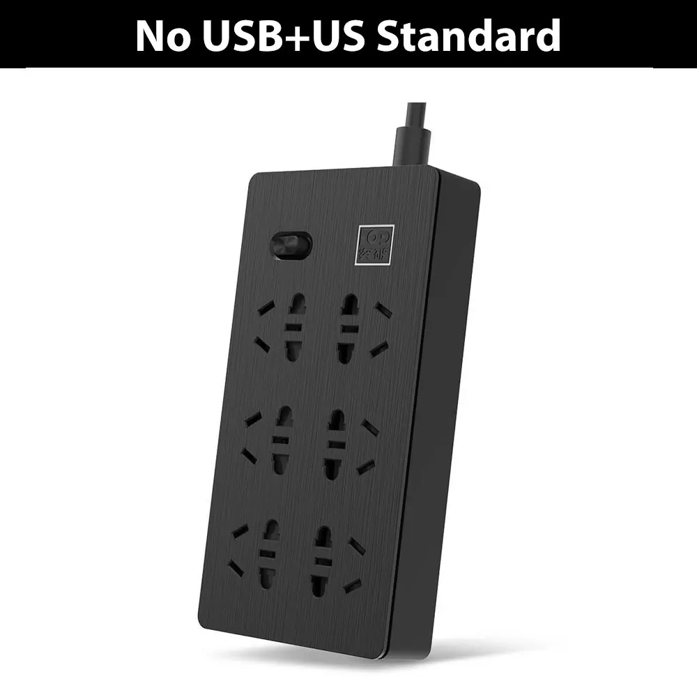 Xiaomi Youpin 6 портов/USB Беспроводная розетка конвертер патч-панель защита от перегрузки 750 огнестойкий умный дом - Цвет: No USB Standard