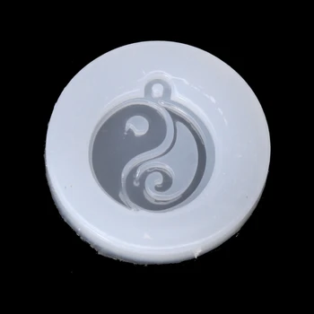 

Chinese Style Tai-chi Jade Pendant Buddhism Silicone Mold Resin DIY Jewelry Mold