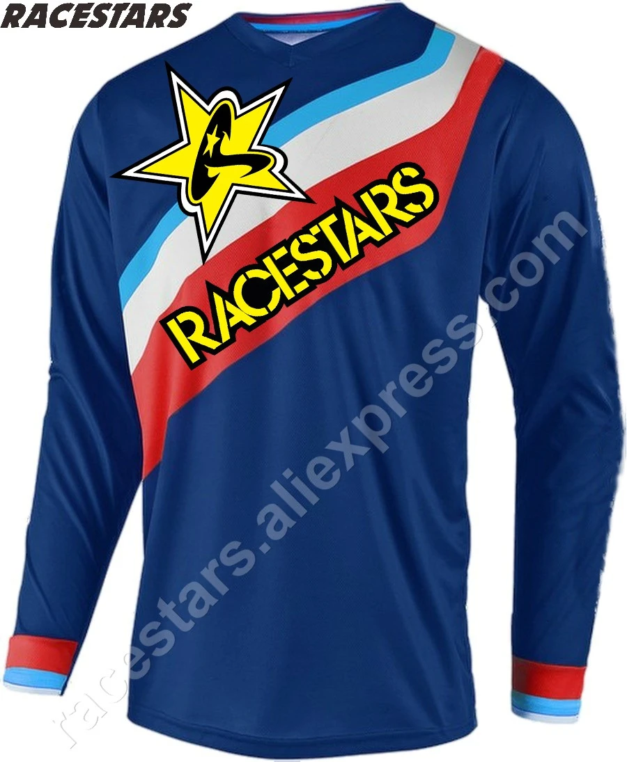 

RACESTARS Downhill Jersey Motocross Men's MTB Tshirt Seven Motorcycle MX Racing Cycling Jersey DH Off-road Quick Dry Long Sleeve