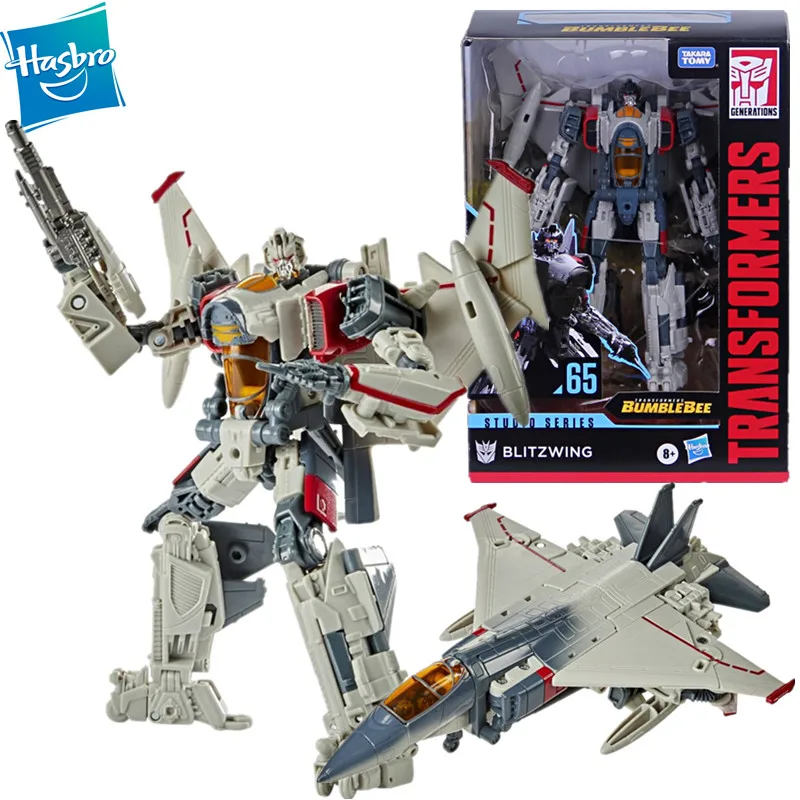 Hasbro Transformers Toy Studio Series 65 Voyager Class Movie Blitzwing 3 Changer Airplane Action Fig