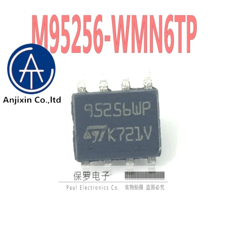 

10 шт. 100% оригинальная и новая память M95256-WMN6TP 95256WP 95256 лапками углублением SOP-8 в наличии