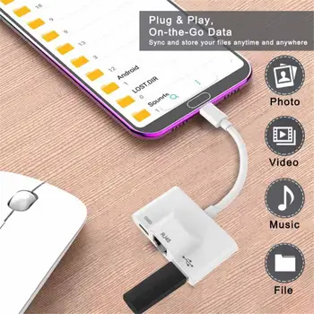 

BEESCLOVER Type-C To RJ45 Converter Cable OTG Wired Ethernet Camera Reader LAN Netword Adapter Converter Cord r60