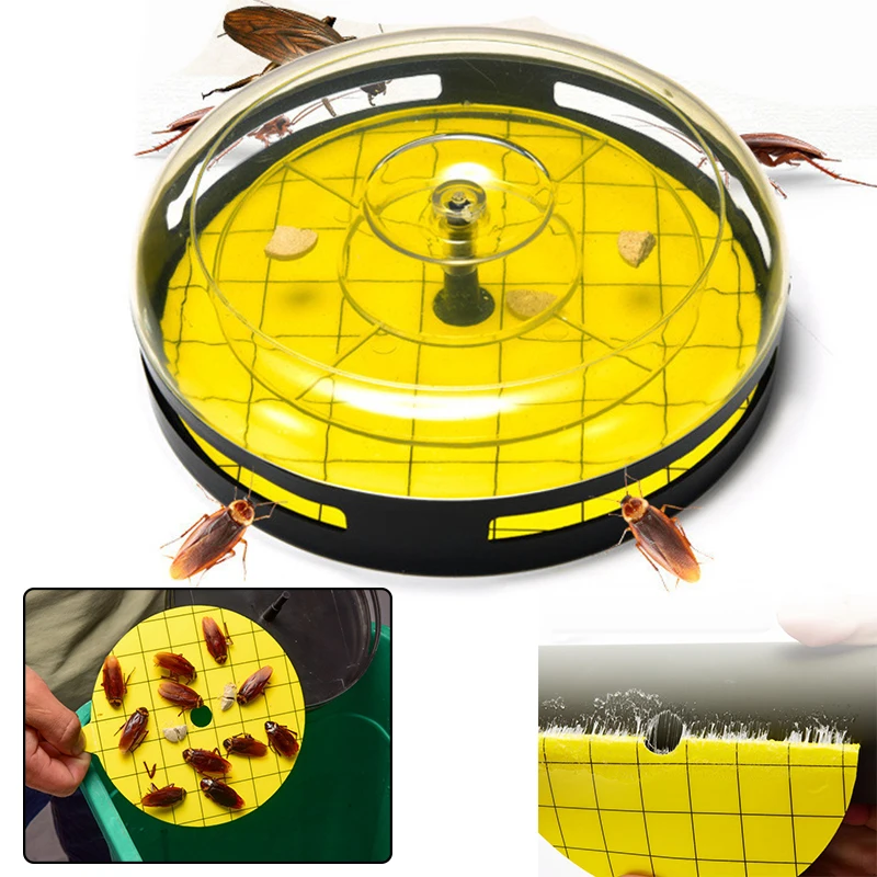 Reusable Cockroach Catcher Killer Flea Bug Insect Control Tool Trap Bait Box C