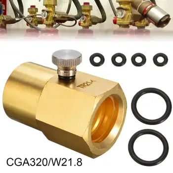 

CGA320/W21.8 Soda Maker CO2 Cylinder Refill Adapter Connector Valve Tool Kit Water Machine CO2 bottle inflation valve connector