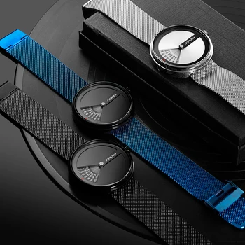 

Luxury Men's Watch Business Casual Quartz Wristwatch Reloj Hombre 2020 Men’s Minimalist Watches Ultra Thin Mesh Belt Watch