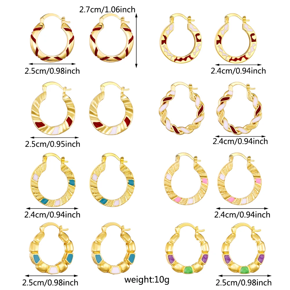 Ethlyn Vintage Style Africa Gold Color Clip Earrings for Women Girls Ethiopian Jewelry Arab Middle East Gift ear clip earrings clip earrings ear clip