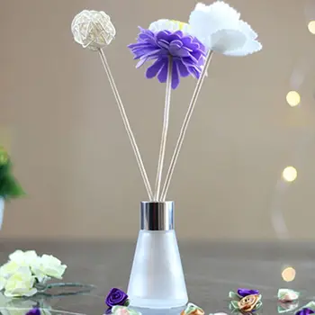 

Clear Glass Aroma Diffuser Empty Bottles Scrub Cone Containers for Essential Oils DIY Replacement Reed Jars Wedding Party Decor
