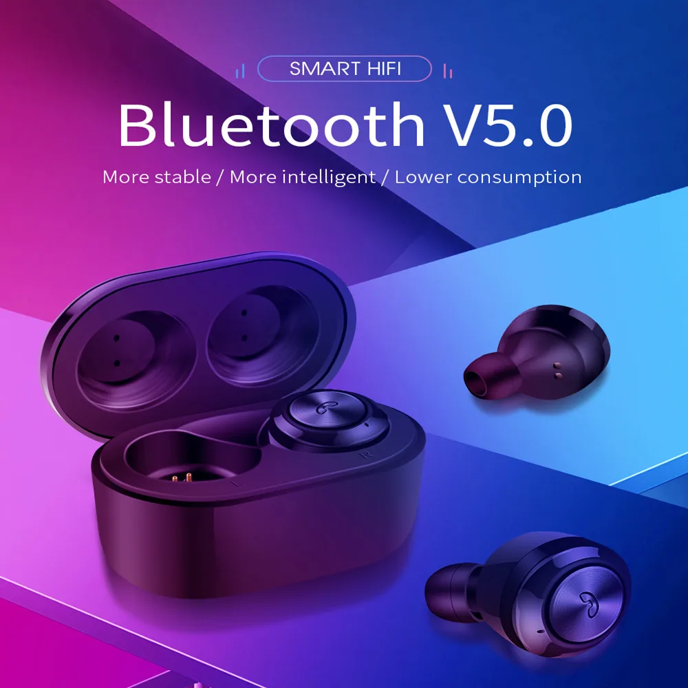 

Airbuds 2 TWS bluetooth V5.0 True Wireless Charging Earbuds With Dual Mic Noise Canceling HiFi Bass Headset Click Control