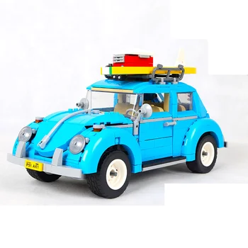 

In Stock Creator Volks wa gened Beetleles Sport car building blocks 10252 with LED LIGHT