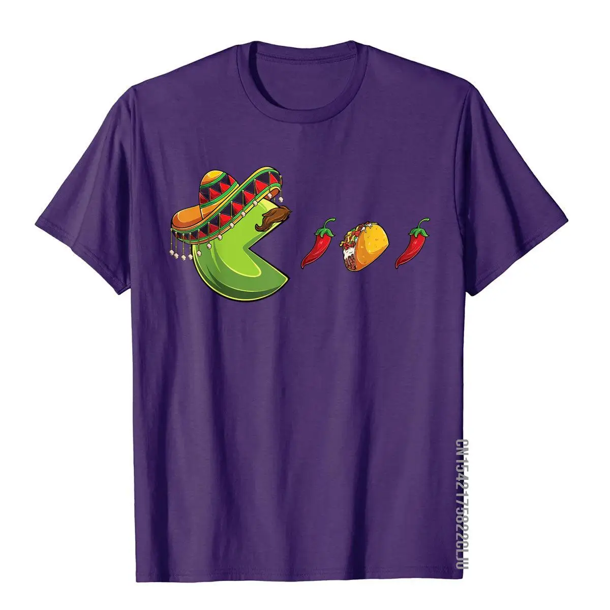Funny eating Tacos Cinco de Mayo Boys Kids woman Men Mexican T-Shirt__97A3749purple